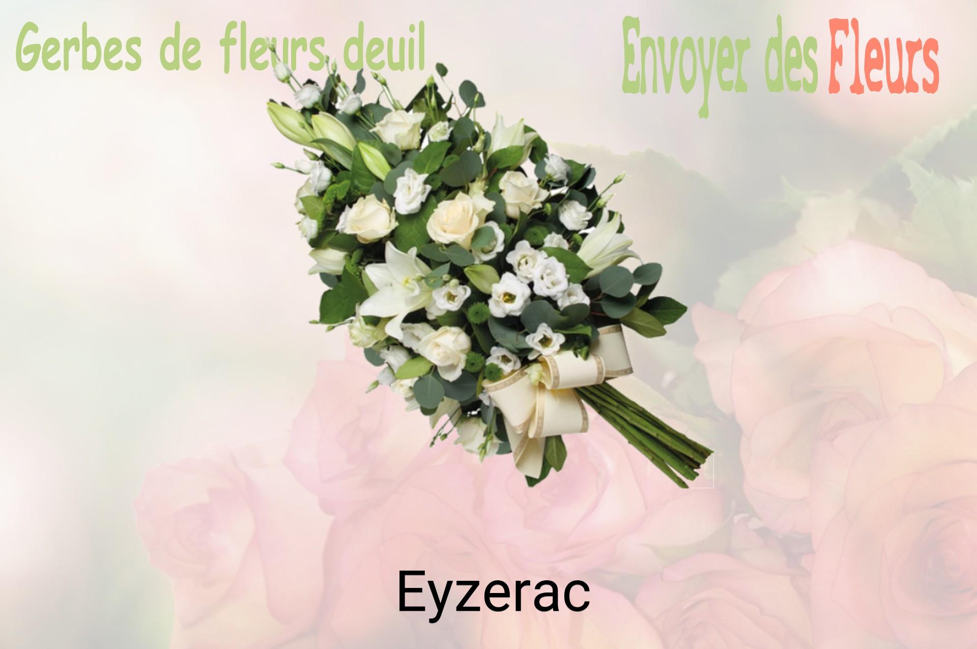 Gerbe de fleurs de deuil livrée à Eyzerac